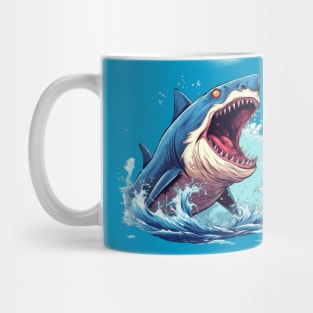 SHARK AND JAWS COLORED CARTOON STYLE, BONNY Mug